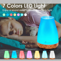 Diffuserlove remote control diffuser seen on bed for convenient adjustments