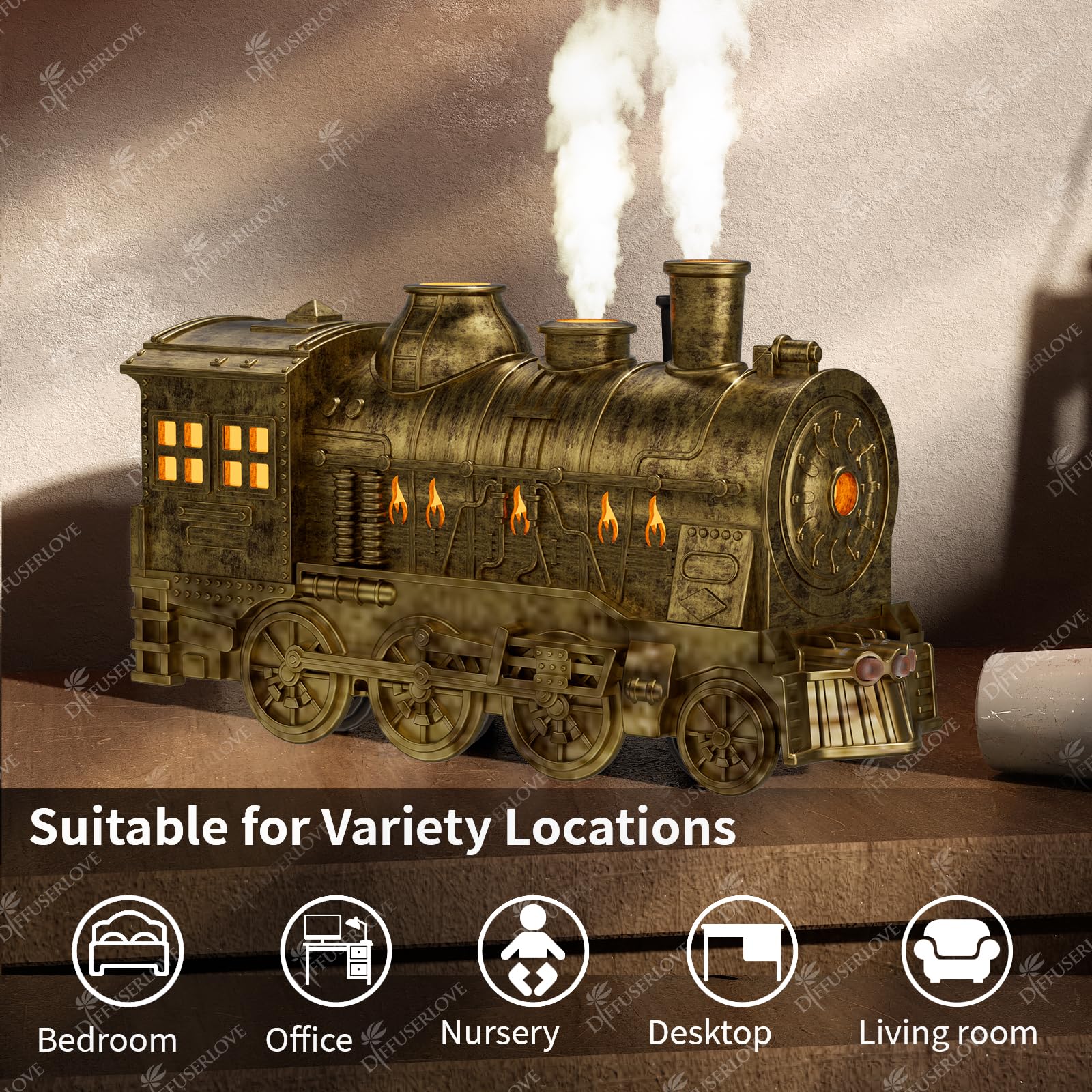 Diffuserlove train diffuser intermittent mist mode for playful diffusion.