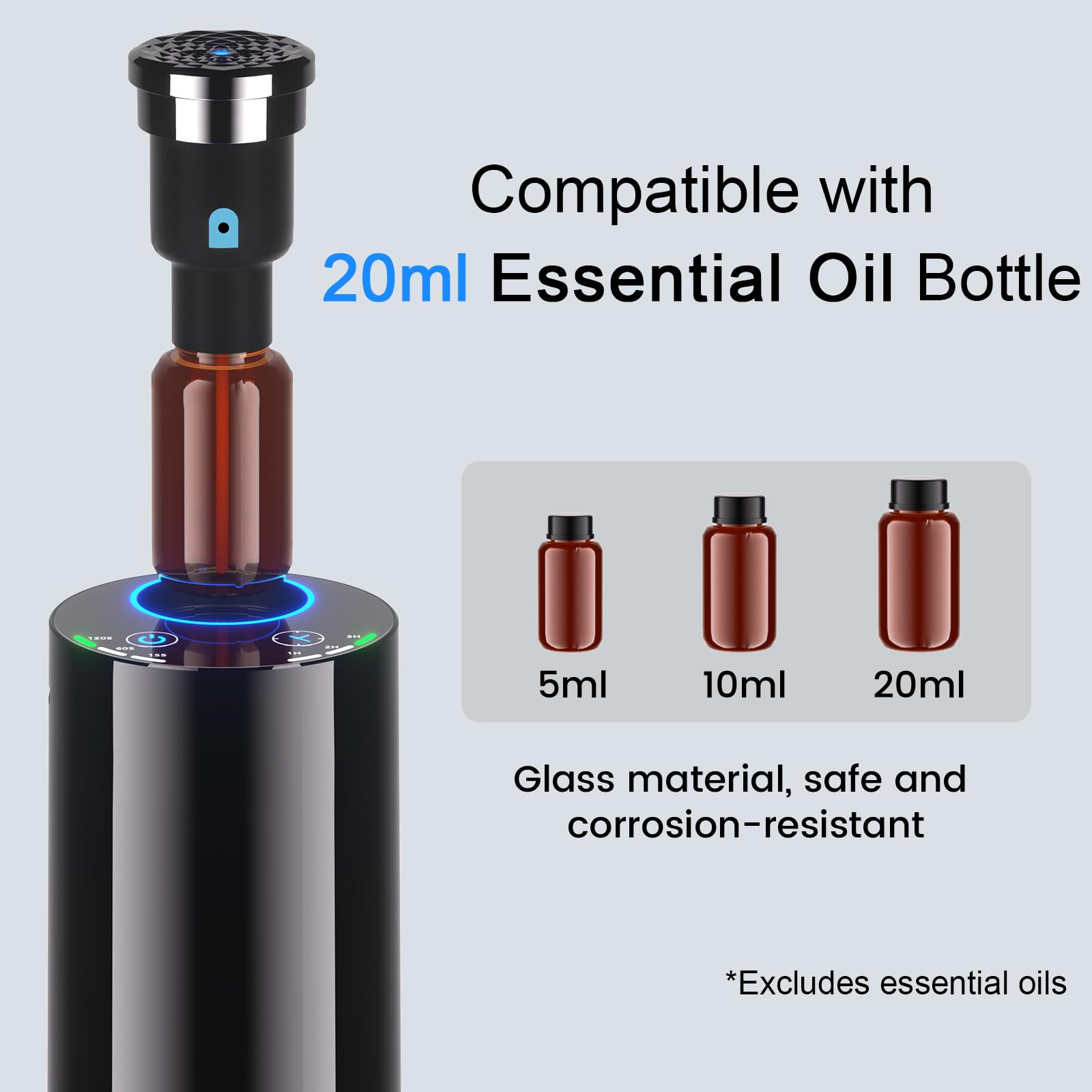 Diffuserlove waterless diffuser portable design fits office desks.