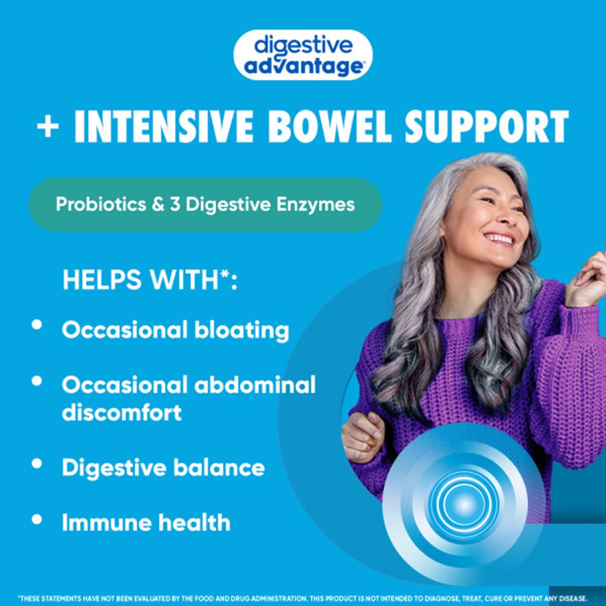 Digestive Enzymes illustration from Digestive Advantage label