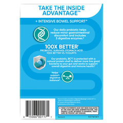 Digestive Advantage intensive bowel support bottle illustrating probiotic formulation