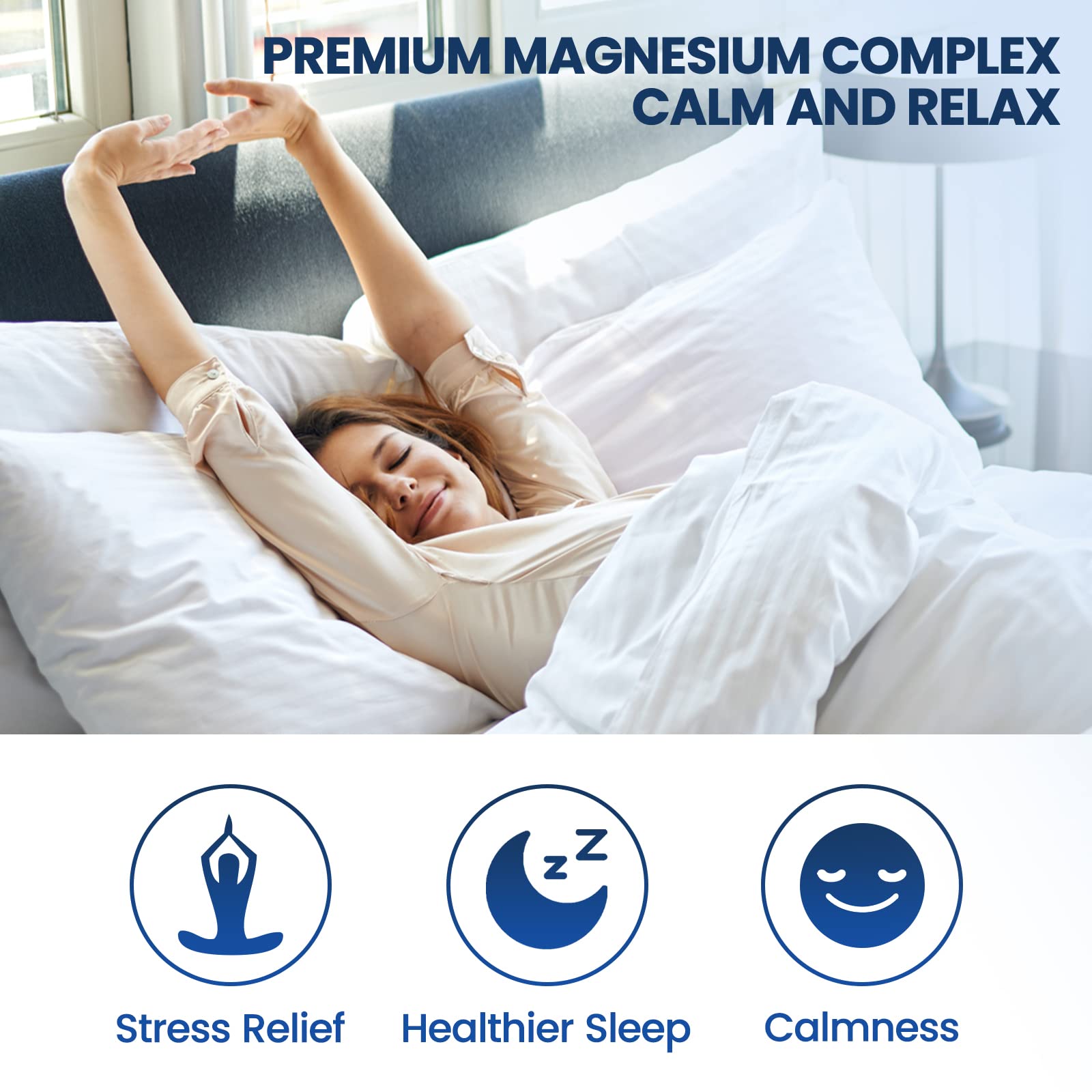 Dilib bottle label closeup emphasizes vitamin B6 and triple magnesium benefits.