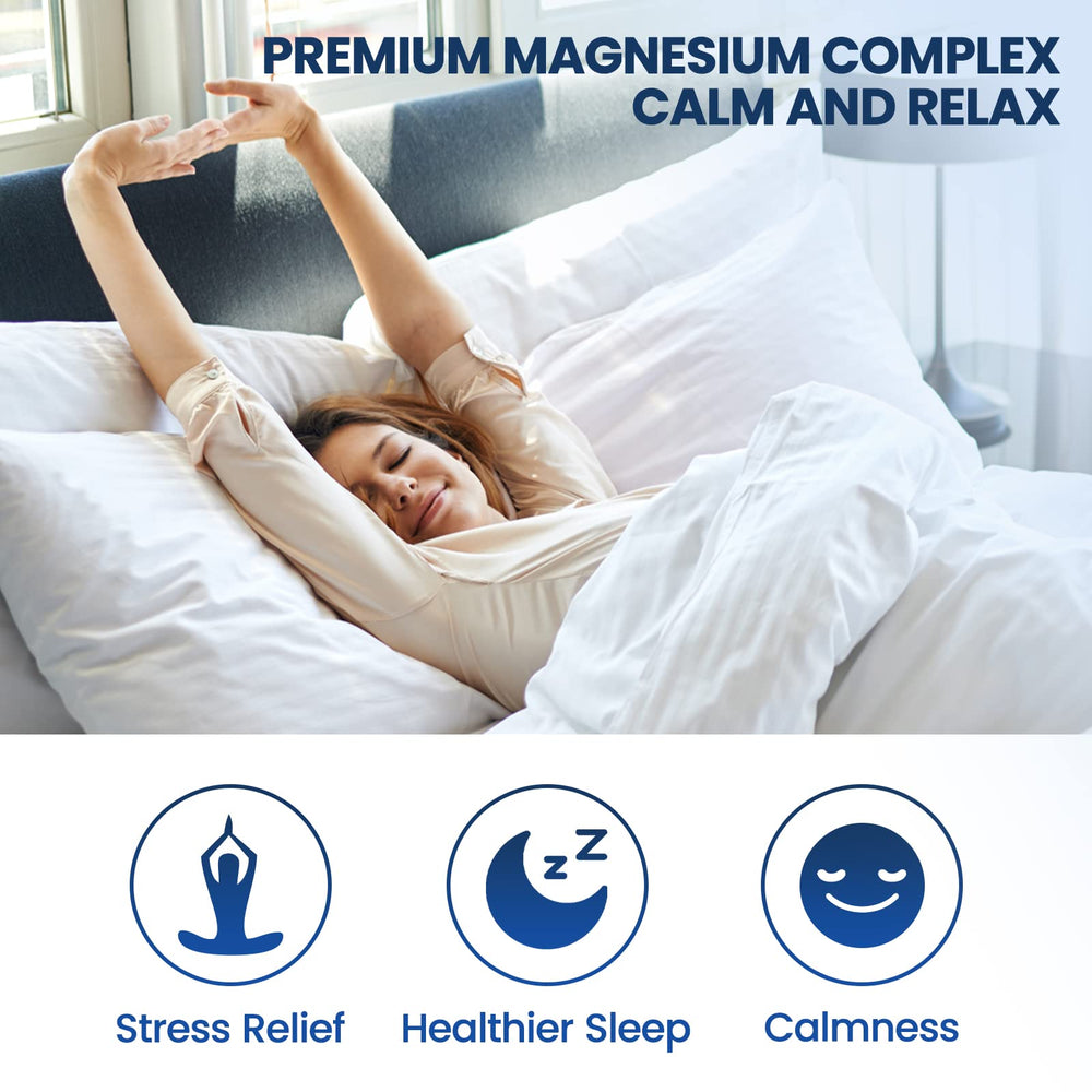 Dilib bottle label closeup emphasizes vitamin B6 and triple magnesium benefits.
