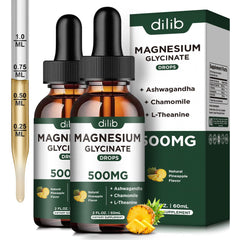 Dilib magnesium glycinate bottle highlights a plant-based calm support option.