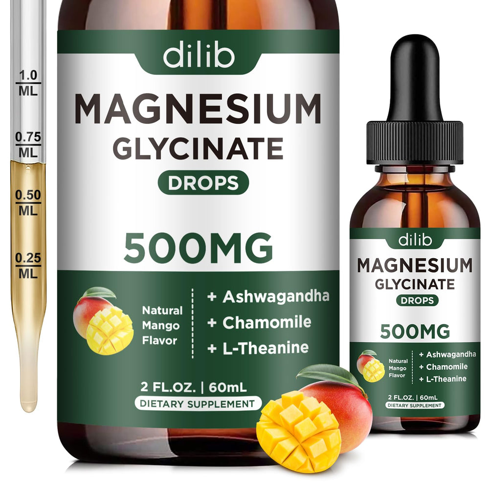 Dilib magnesium glycinate drops bottle ready for daily use.