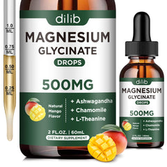 Dilib magnesium glycinate drops bottle ready for daily use.