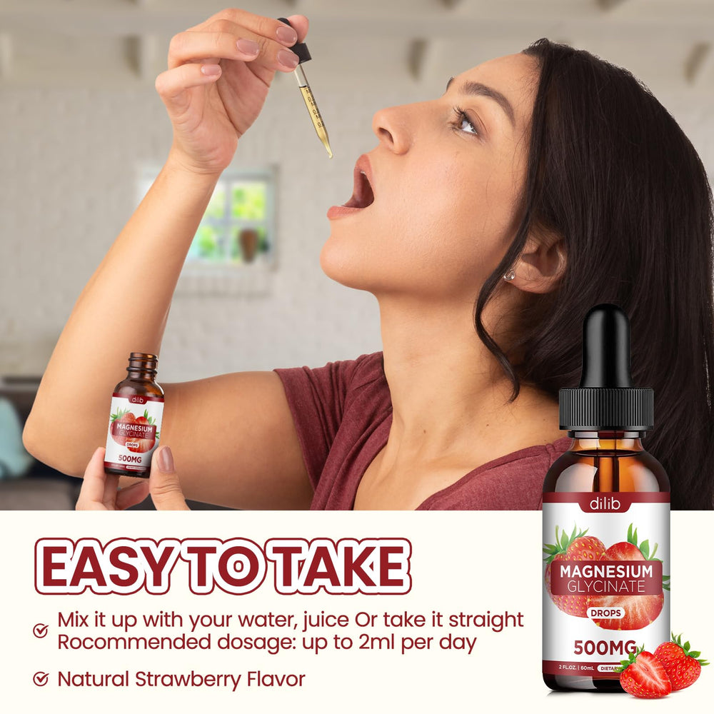 Dilib strawberry flavor drops visual implies tasty daily support for mood and sleep