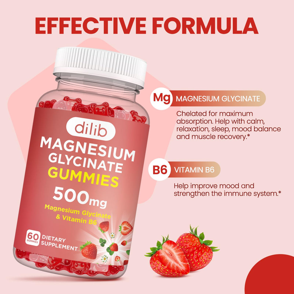 Dilib gummies close-up showing chewable texture and strawberry flavor for daily relief.