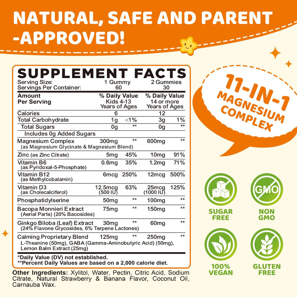Dilib Magnesium Glycinate Gummies for Kids closeup texture may ease daily intake.