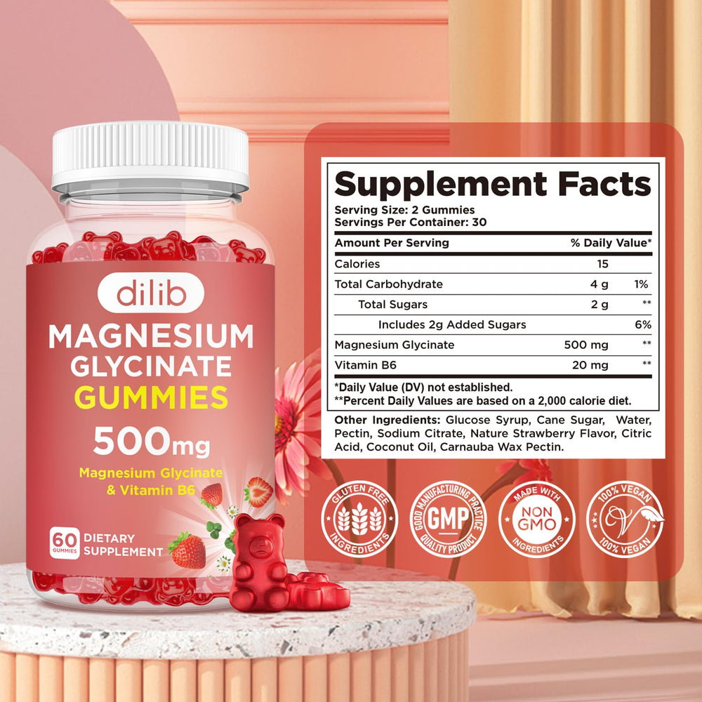 Dilib package and gummies on surface for daily use.