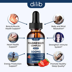 dilib strawberry flavor magnesium drops – tasty supplement for everyday use