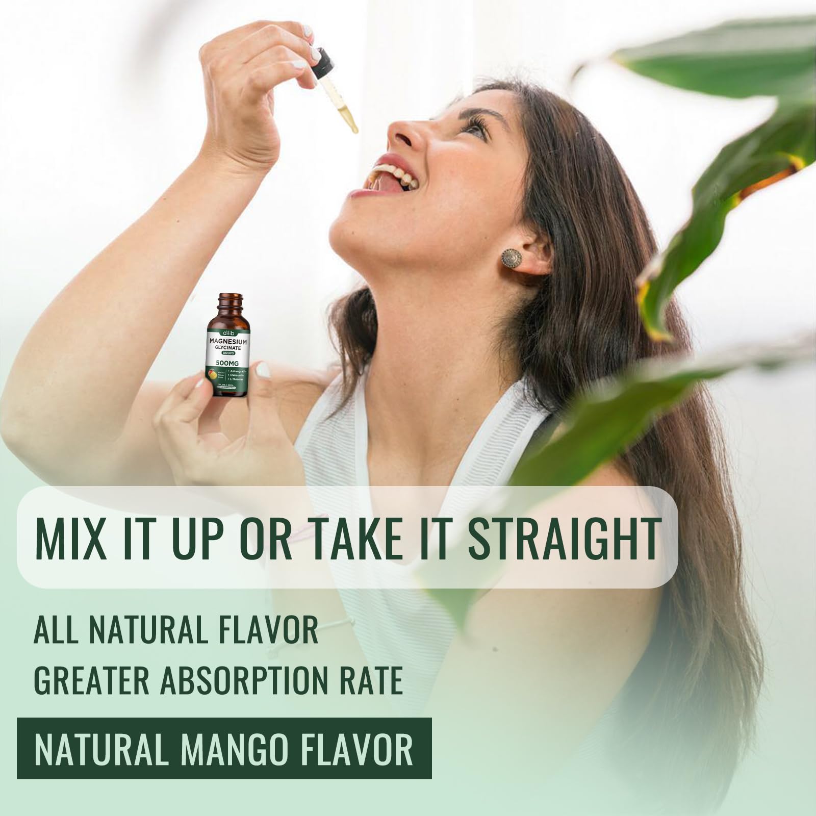 Dilib travel-friendly bottle shown beside a bag for on-the-go use.