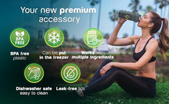 Diliqua leak-proof locking lid keeps drinks secure in transit.