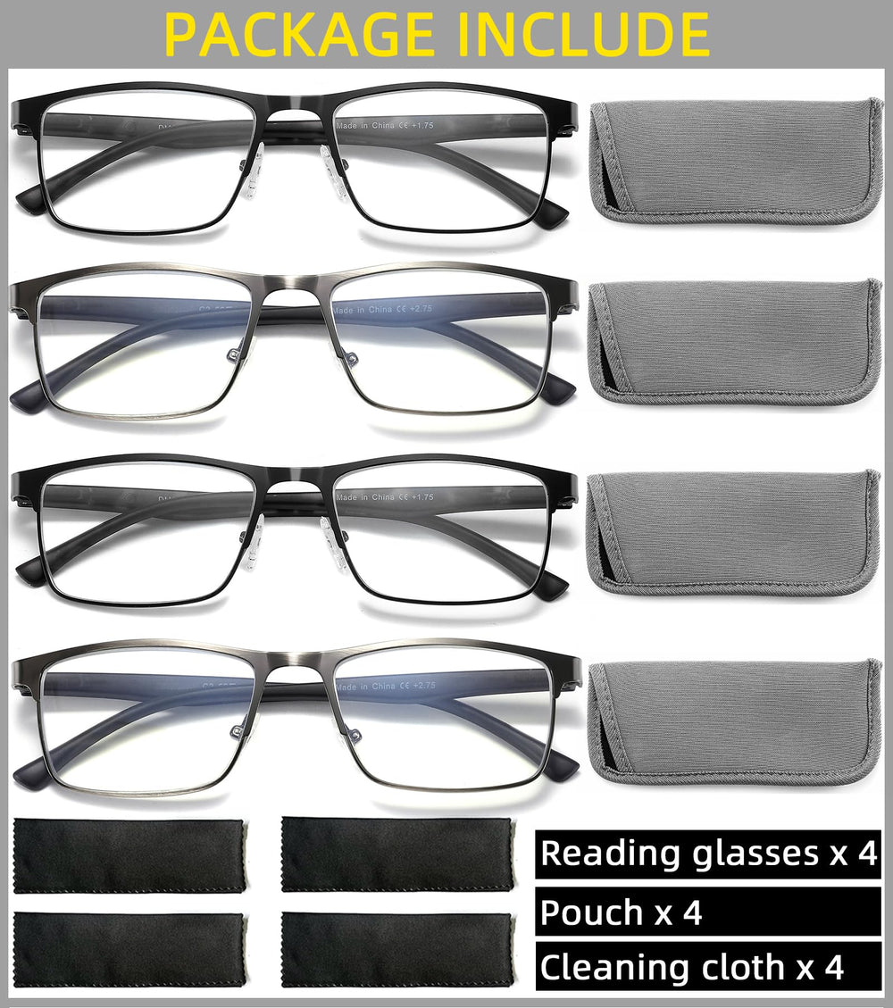 DILLY VISION spring hinge metal frame ensures comfortable all-day wear.
