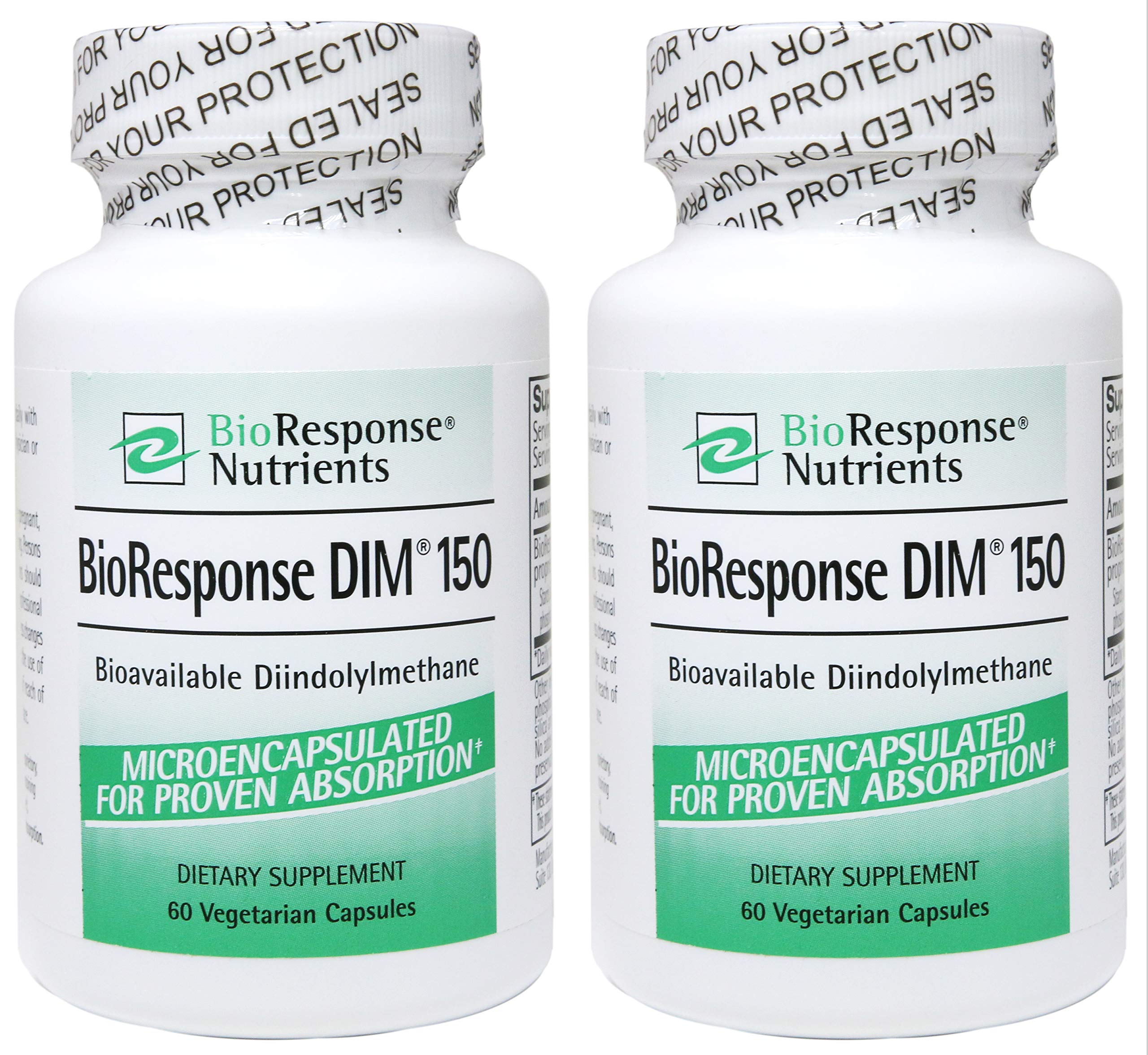 BioResponse DIM bottle showing capsules for daily wellness support.