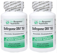 BioResponse DIM bottle showing capsules for daily wellness support.