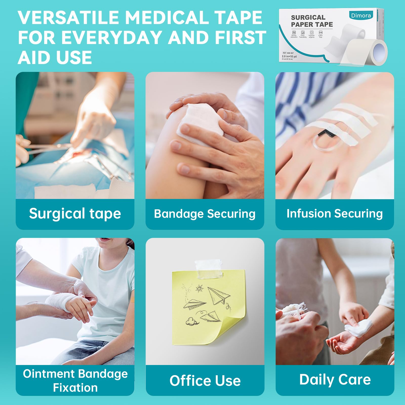 Dimora breathable tape close-up showing lightweight fabric.