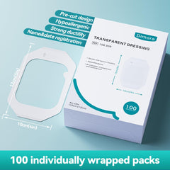 Dimora clear bandage-tape keeps post-surgical areas visible and protected.