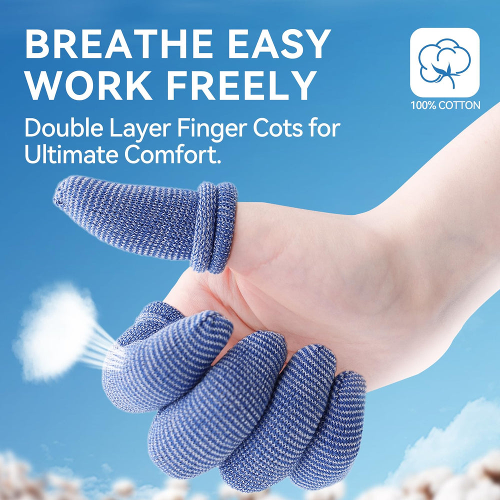 Dimora finger cots application method demonstrating twist on coverage