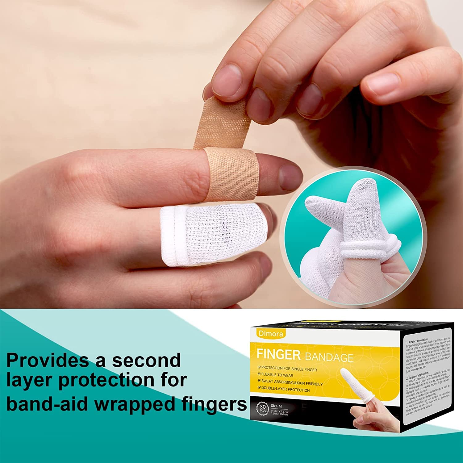 Dimora finger cots support fitness routines with protected fingertips and full mobility