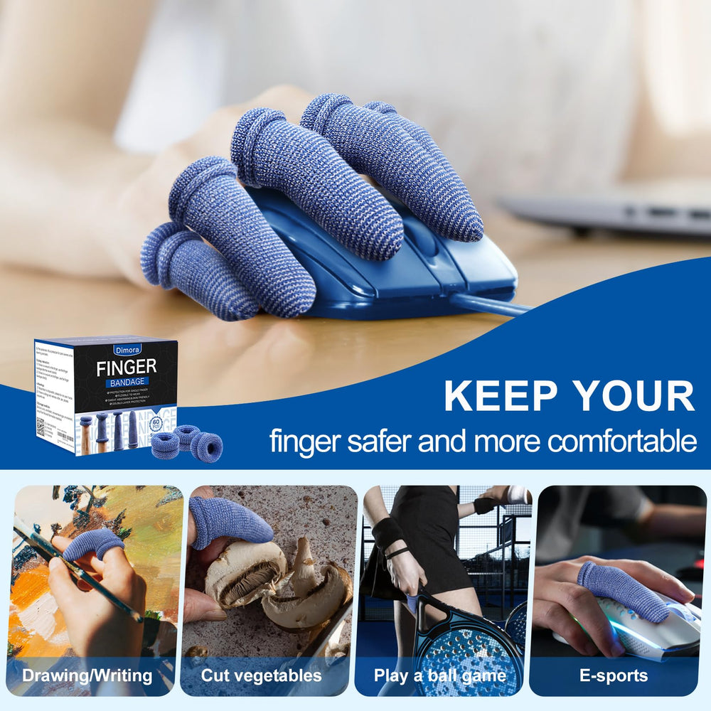Dimora finger cots in toolbox blue ready for quick first aid and task protection