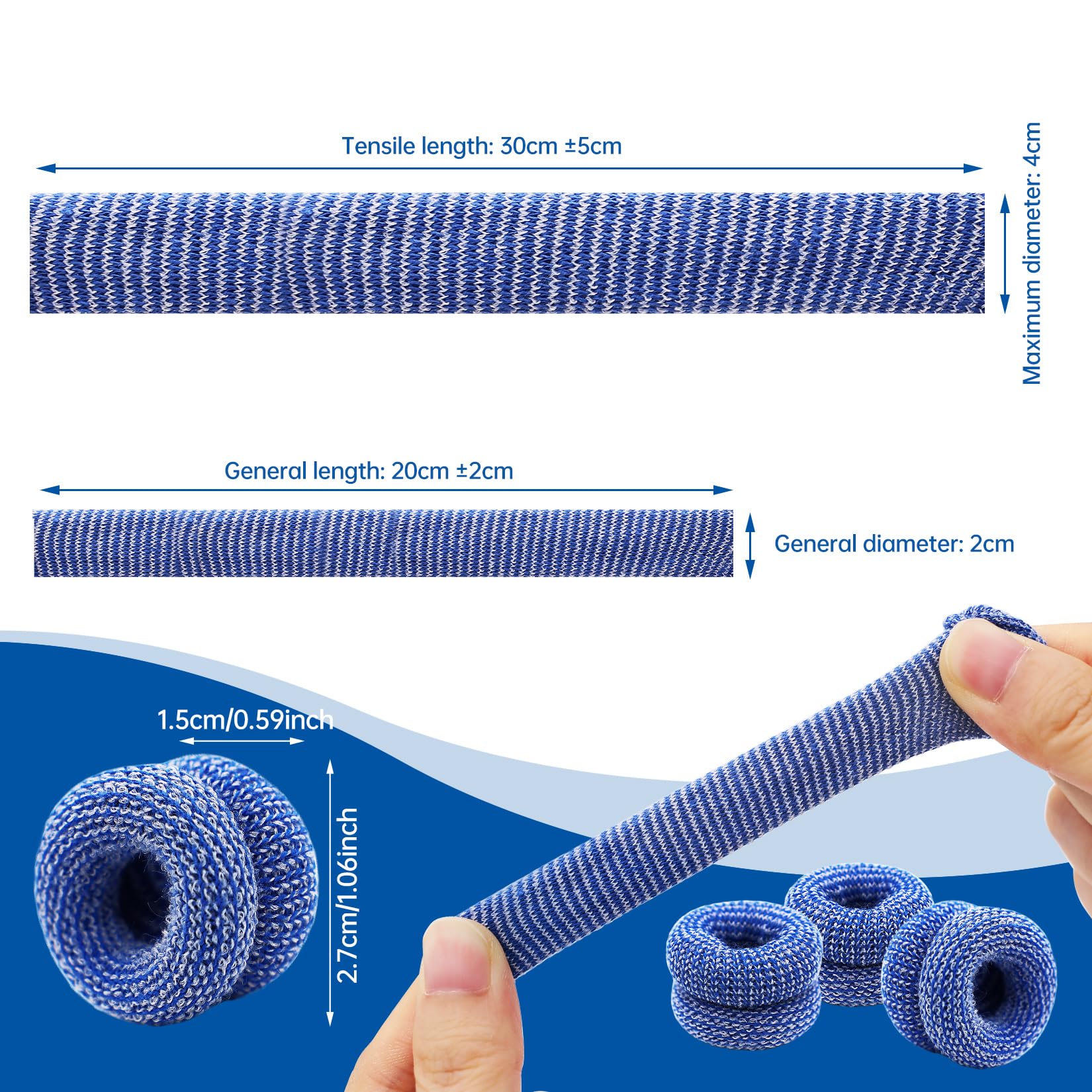 Dimora finger cots in use while gardening blue emphasize protection against small cuts