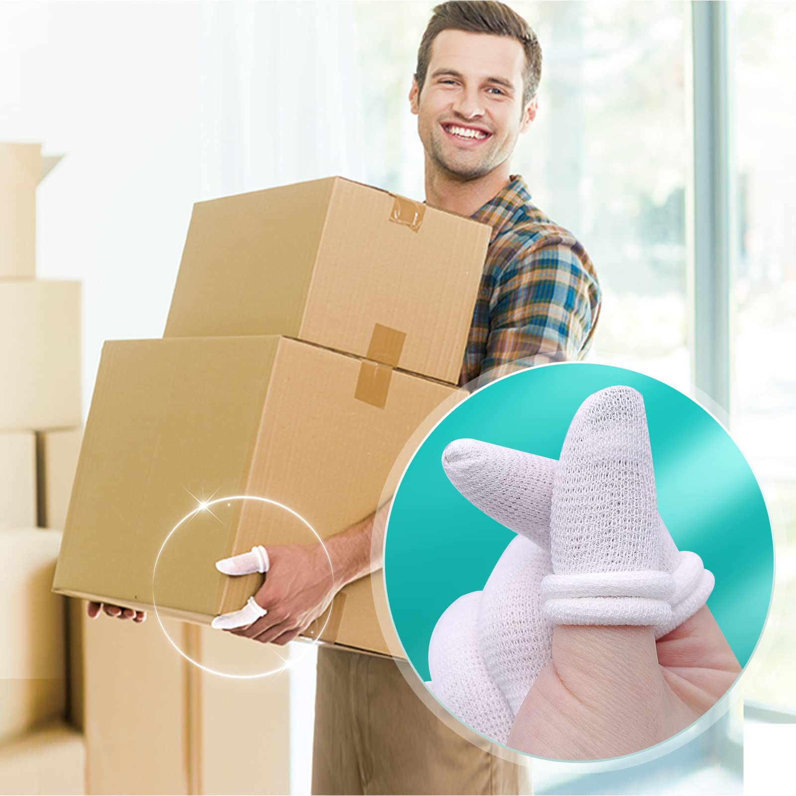 Dimora finger cots help prevent fingerprint residue while handling objects