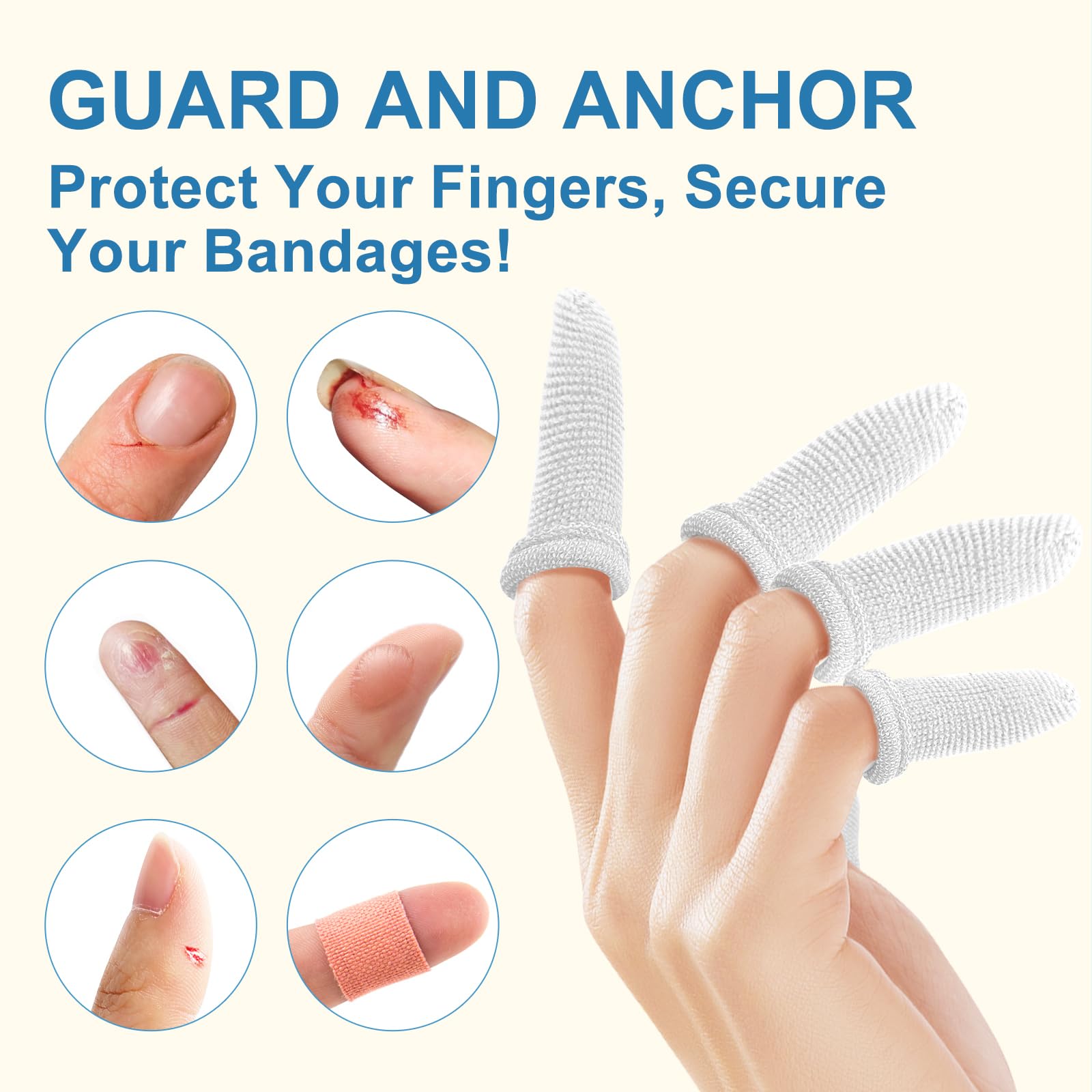 Dimora finger cots protect fingertips from cuts and abrasions during work
