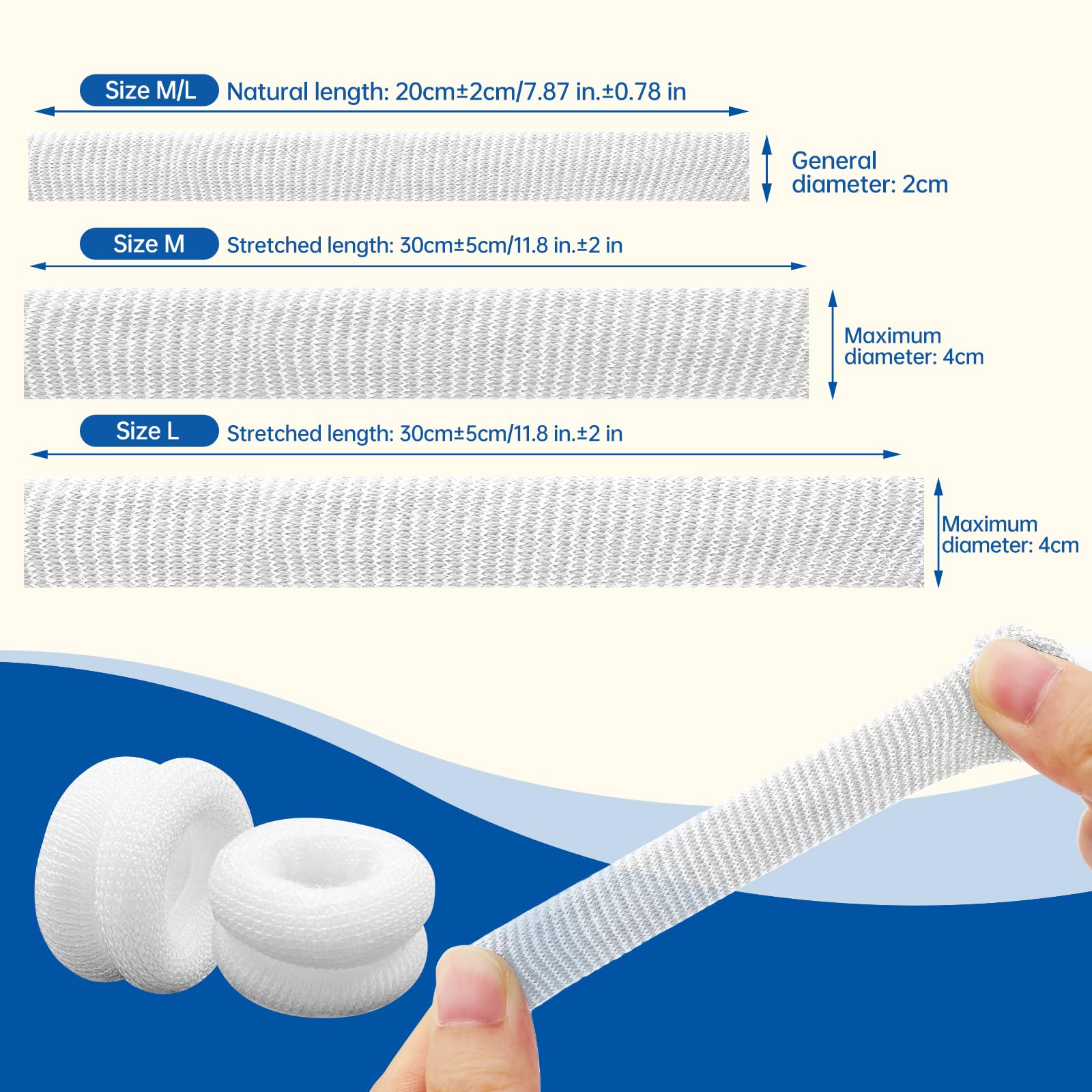 Dimora finger cots tuck-and-twist wear method for secure fingertip coverage