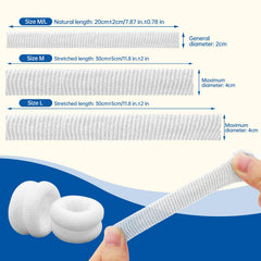 Dimora finger cots tuck-and-twist wear method for secure fingertip coverage