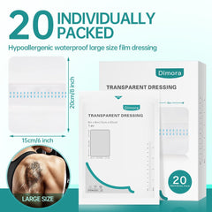 Dimora hypoallergenic adhesive transparent dressing ready for sensitive skin.