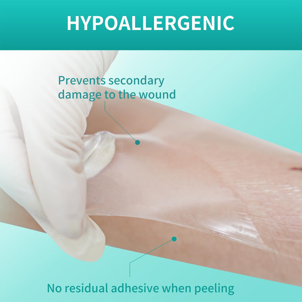 Dimora IV shield-ready dressing covering an IV access area.