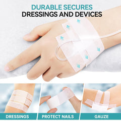 Dimora tape provides pain-free removal for comfortable post-procedure use.