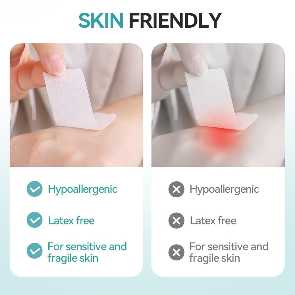 Dimora tape securely holds IV tubes and catheters without tugging the skin.