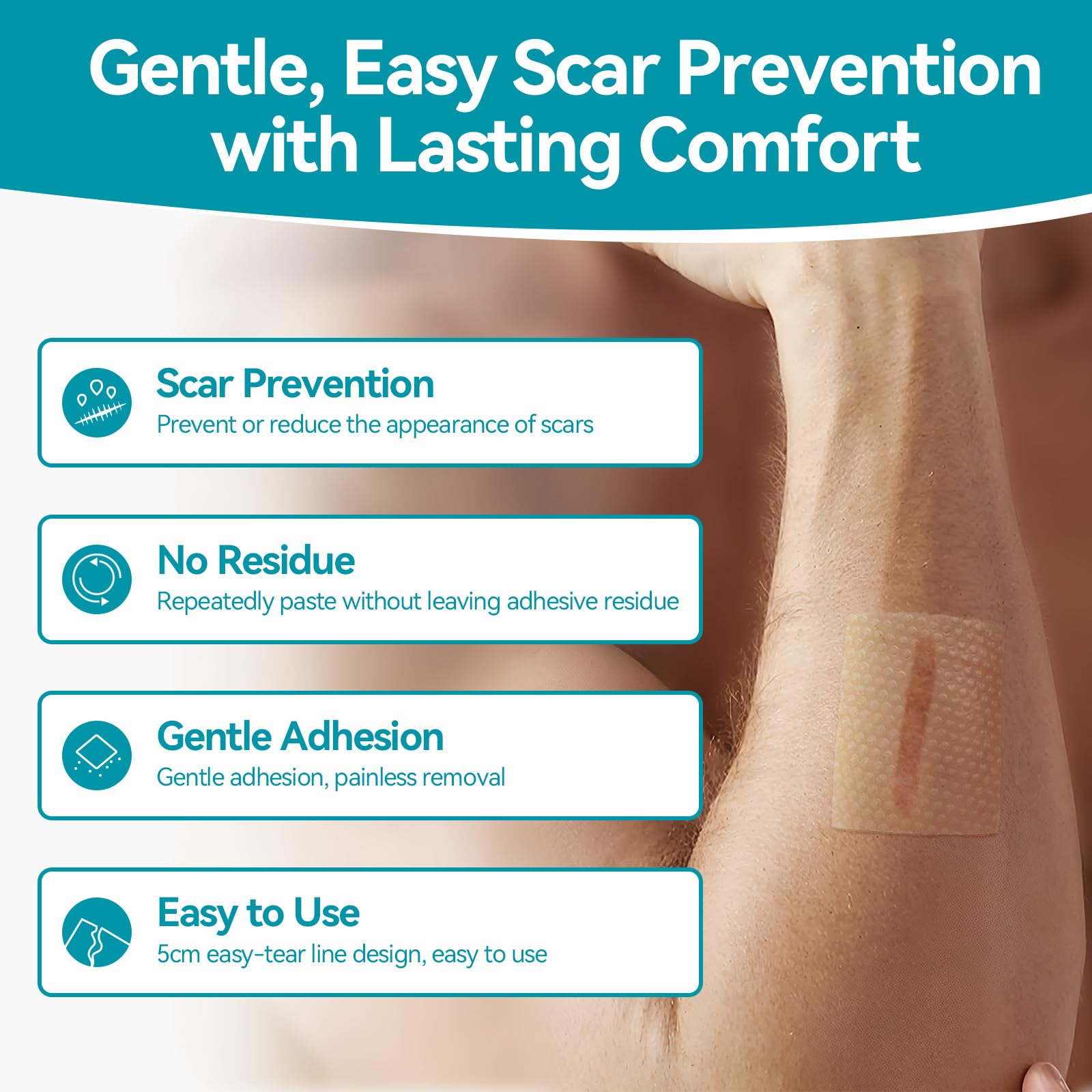 Dimora tape helps prevent blistering by protecting high-friction areas.