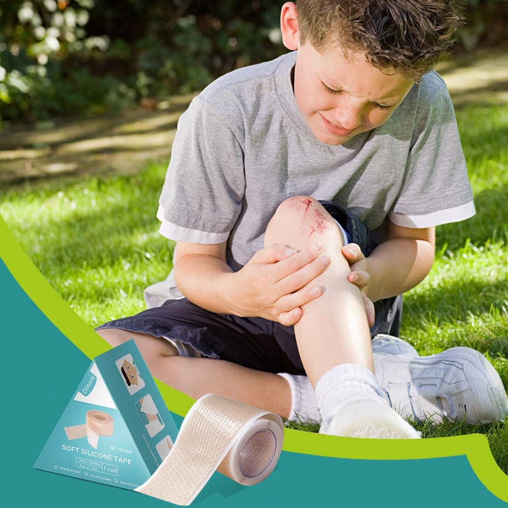 Dimora hypoallergenic tape softens adhesion for baby and seniors.