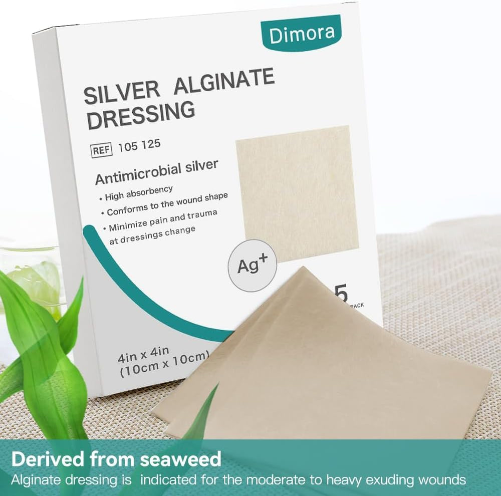 Dimora silver alginate dressing absorption action demonstrates high absorbency