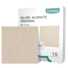 Dimora Upgrade 4x4 silver alginate dressing patch delivers comfortable wound protection.