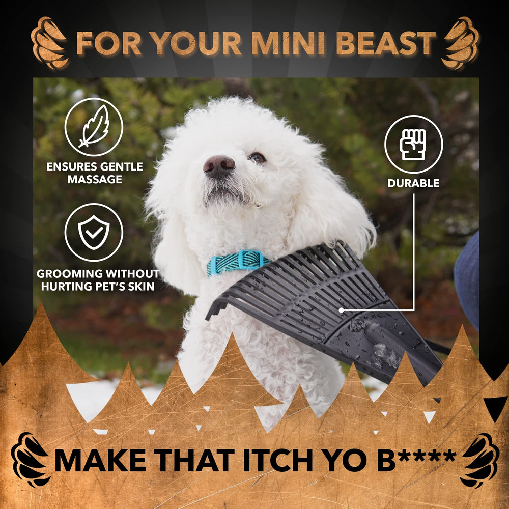 Disc Living Beast Rake back scratcher in black enhances daily comfort.