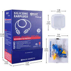 Dison 32dB ear plugs with ANSI CE certification for reliable hearing protection.