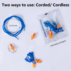 Dison ear plugs come in individual packaging for hygienic on the go use.