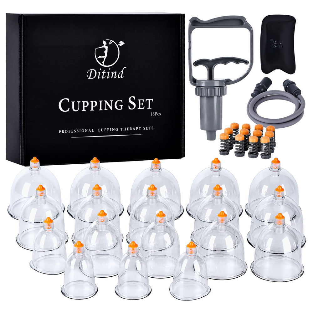 Ditind cupping therapy set case showing organized kit for transport and storage