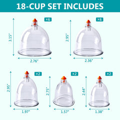 Ditind U-shape cups designed for ergonomic coverage