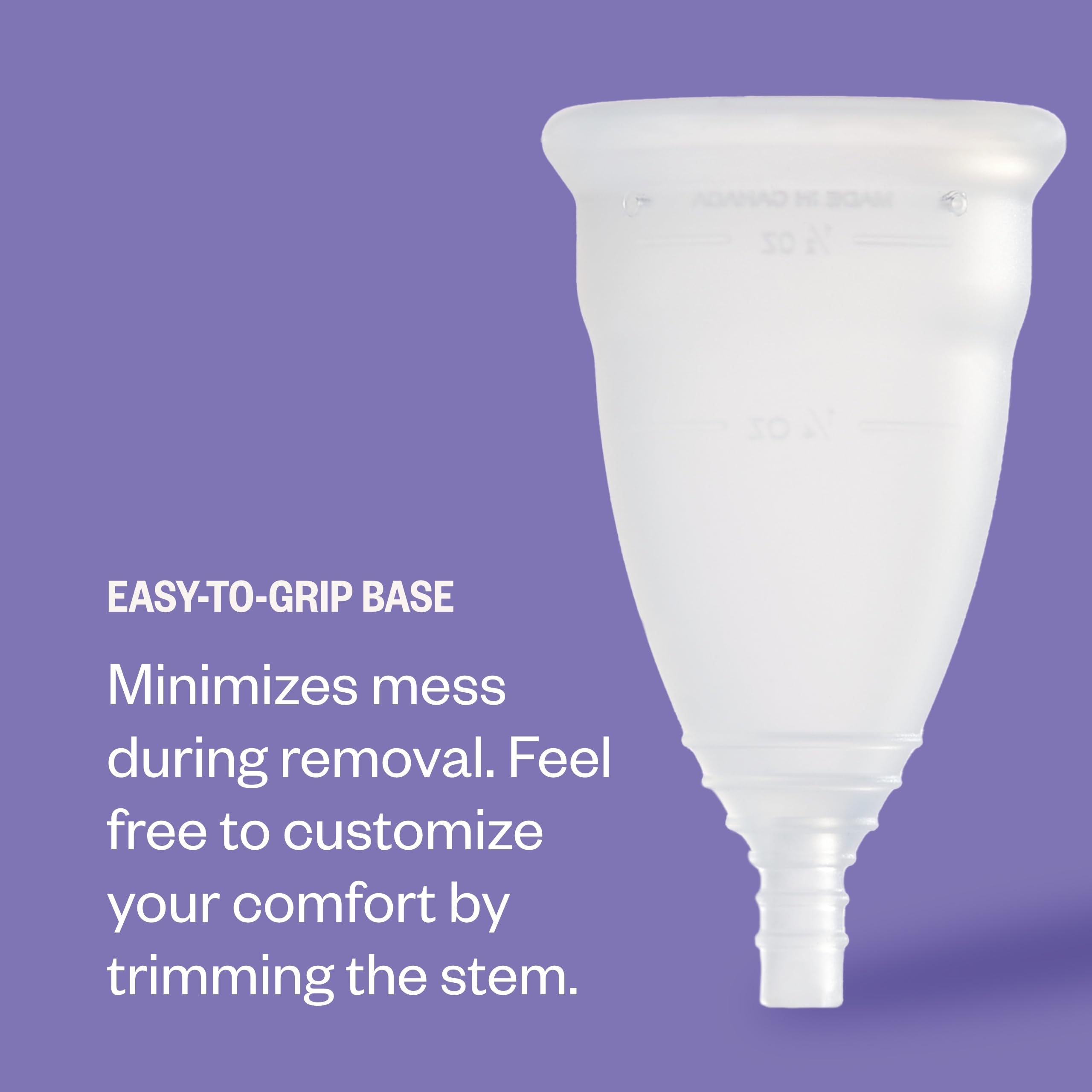 DIVA Cup Model 0 reusable period care option reducing disposable waste