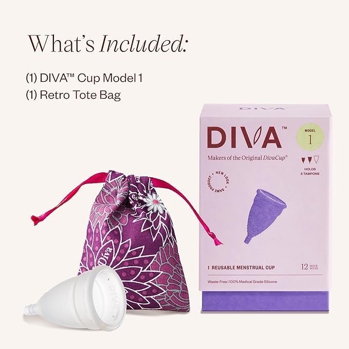DIVA Cup Model 1 made of medical-grade silicone, safe and durable