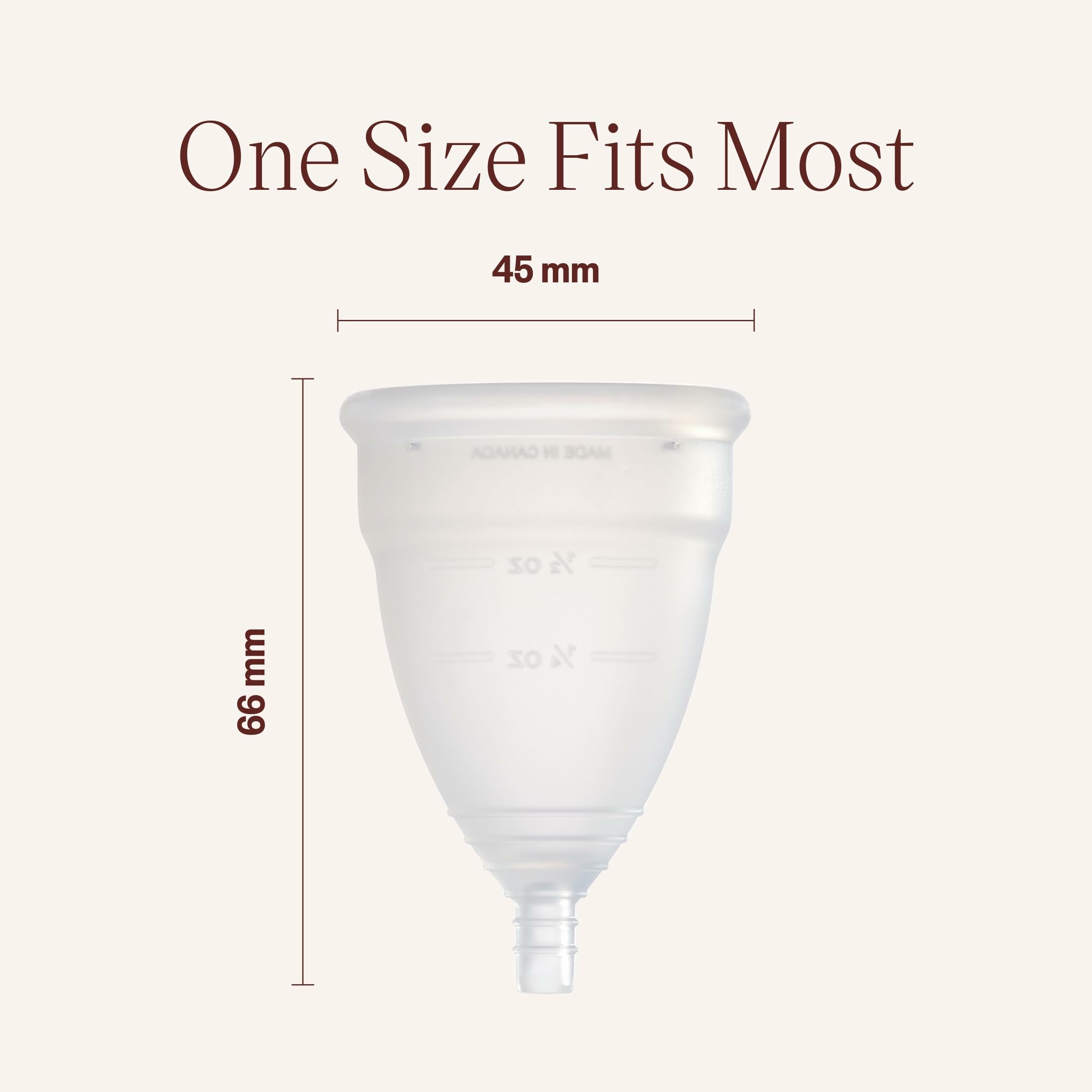 DIVA Cup Model 2 up to 12 hours wear for reliable coverage.