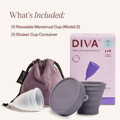 DivaCup Model 2 medical-grade silicone ensures safe, durable menstrual care.