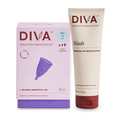 Diva Cup Model 2 capacity equals six tampons for heavy flow days