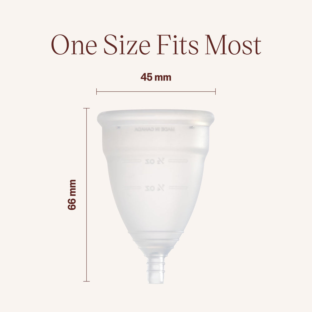 Plastic-free and dye-free Diva Cup design supports eco-friendly care