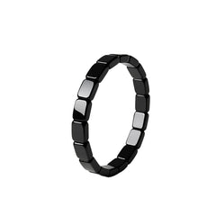 DivaGlamz Hematite bracelet with black beads supports focus and calm in daily life.